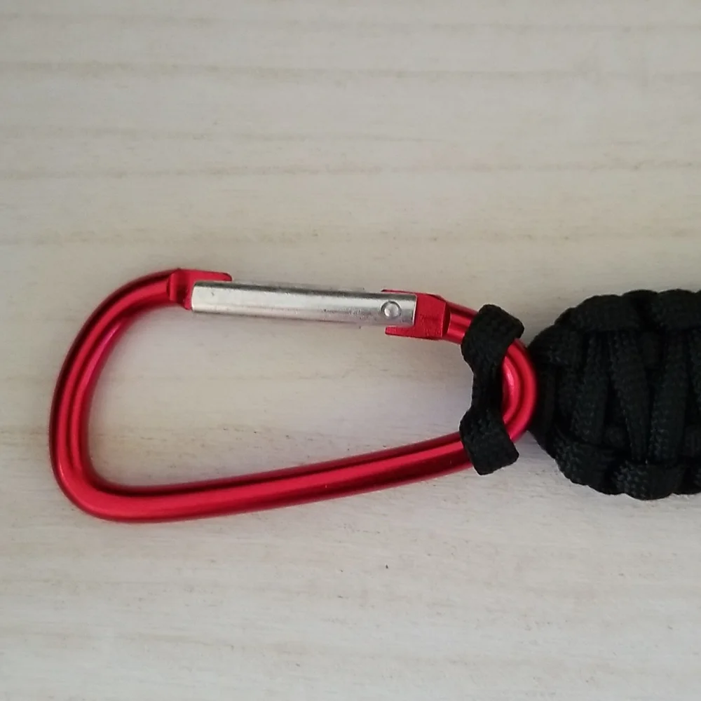 Black Paracord Keychain